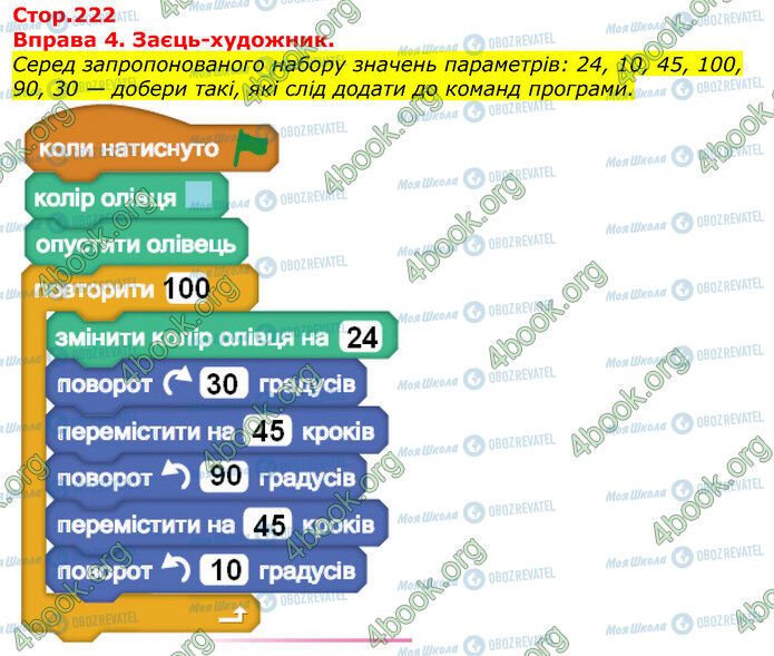 ГДЗ Информатика 5 класс страница Стр.222 (4)